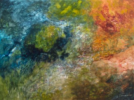 Thumbnail image of Hue’s Calling?  - Abstract Watercolor Painting by Ellen Masko